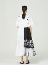 Irregular Printed Split-Joint Plus Size Maxi Dress